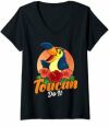 Womens Toucan Do It Funny You Can Do It Pun Happy Smiling Bird V-Neck T-Shirt