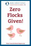 Zero Flocks Given- an image of a bird pun