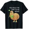 You Hold The Kiwi To My Heart Funny Bird Fruit Pun T Shirt