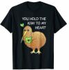 You Hold The Kiwi To My Heart Funny Bird Fruit Pun T Shirt