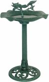 Alpine Corporation 33 inches Tall Outdoor Lotus Birdbath