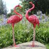Houssy 38-40 Inch Flamingos Garden Statues Decor