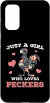 Galaxy Phone Case Funny Chicken Pun Gifts Tiny Pecker Chicken
