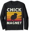Chick Magnet Easter Chicks Joke Fun Chicken Pun Long Sleeve T-Shirt
