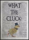 Chicken Pun Funny Vintage Dictionary Page Wall Art Print Picture Hen Bird Quote