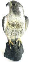 YOFIT Bird Scarecrow Fake Horned Hawk Decoy