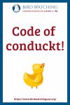 Code of conduckt- an image of a duck pun
