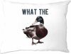 Tim And Ted Novelty Pun Pillow Case Funny What The Duck Joke Swearing WTF Profanity White One Size