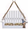 Bench Wooden Bird Feeder