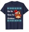 Northern Saw-whet Owl Be Home For Christmas Funny Owl Pun T-Shirt