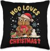 Hoo Loves Christmas Owl Pun Christmas Designs
