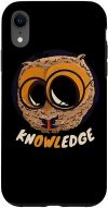 iPhone XR Knowledge Owl Pun - Funny Literate Nerd Bird Reading A Book Case