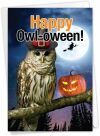 NobleWorks - 1 Funny Happy Halloween Card with Envelope