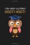 Con-grad-ulations Hoot Hoot: Owl Pun Notebook - Funny Graduation Gift Idea