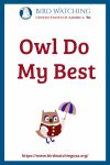 Owl Do My Best- an image of an owl pun