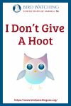 I Don’t Give A Hoot- an image of an owl pun